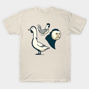 Friends - Marcel, The Chick, The Duck - Version 1 T-Shirt